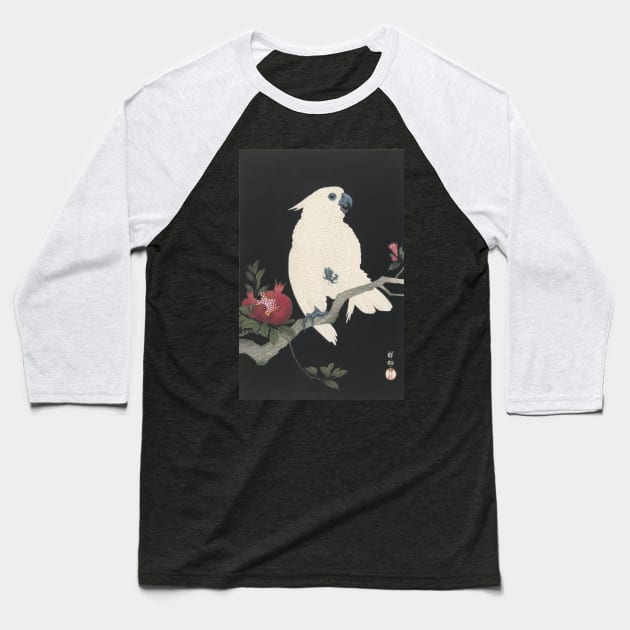 Cockatoo on Pomegranate by Koson Ohara Baseball T-Shirt by topower
